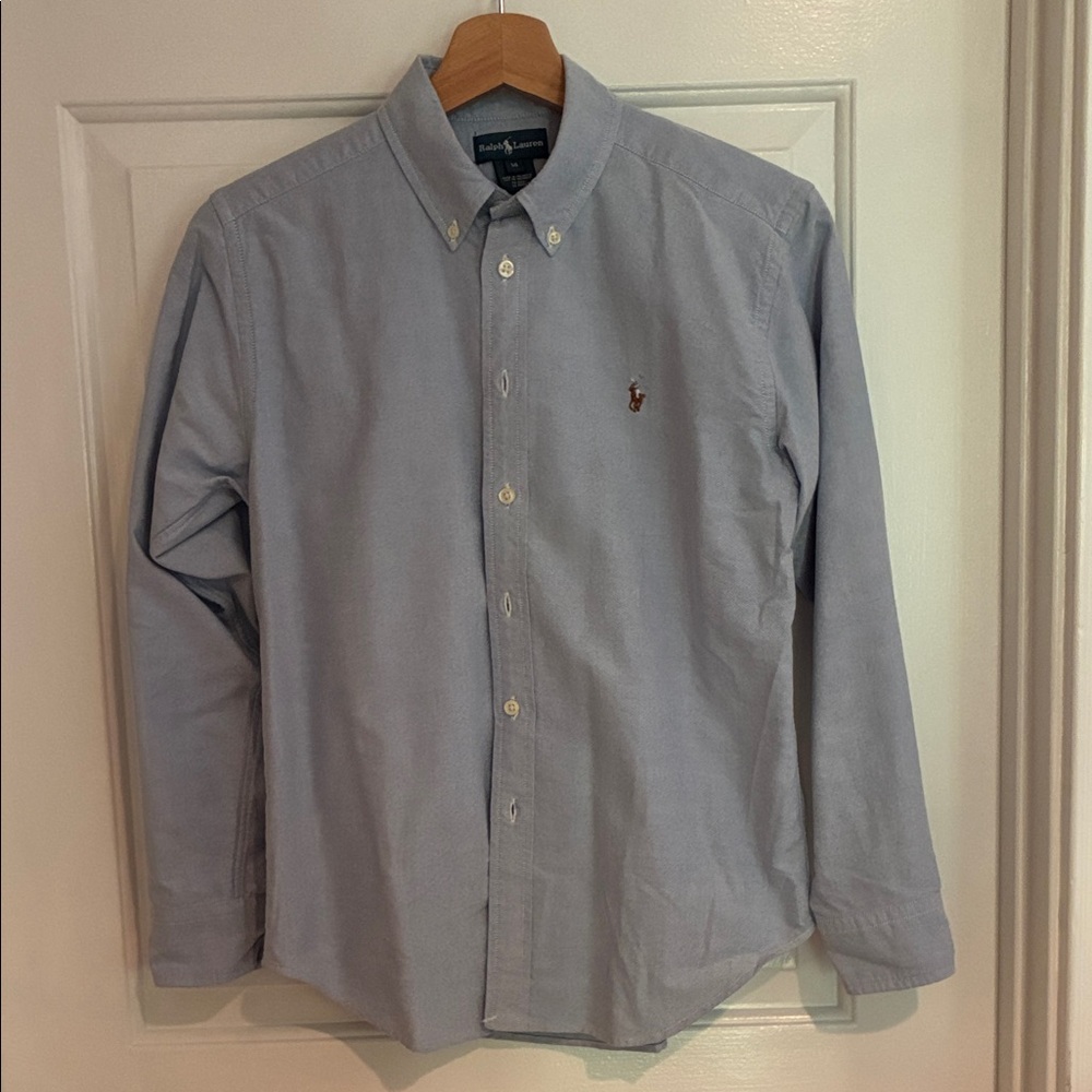 Polo by Ralph Lauren Men's Light Blue Casual Shirt